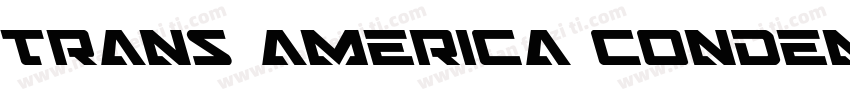 Trans america condensed字体转换